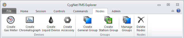 Nodes menu